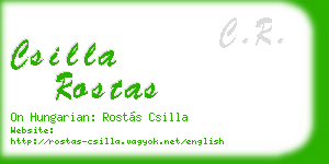csilla rostas business card